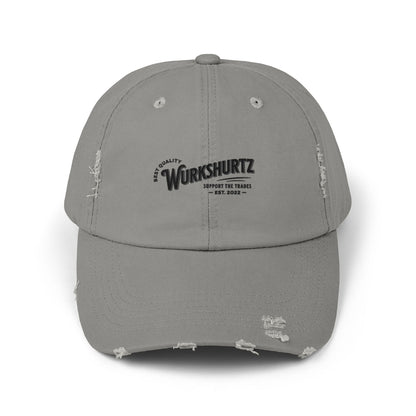 Printify Hats Light Olive / One size WurkShurtz Distressed Ball Cap