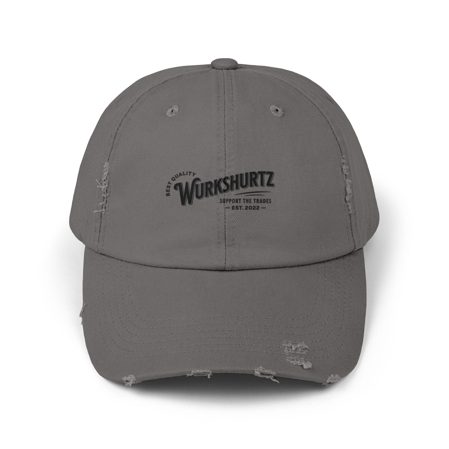 Printify Hats Nickel / One size WurkShurtz Distressed Ball Cap