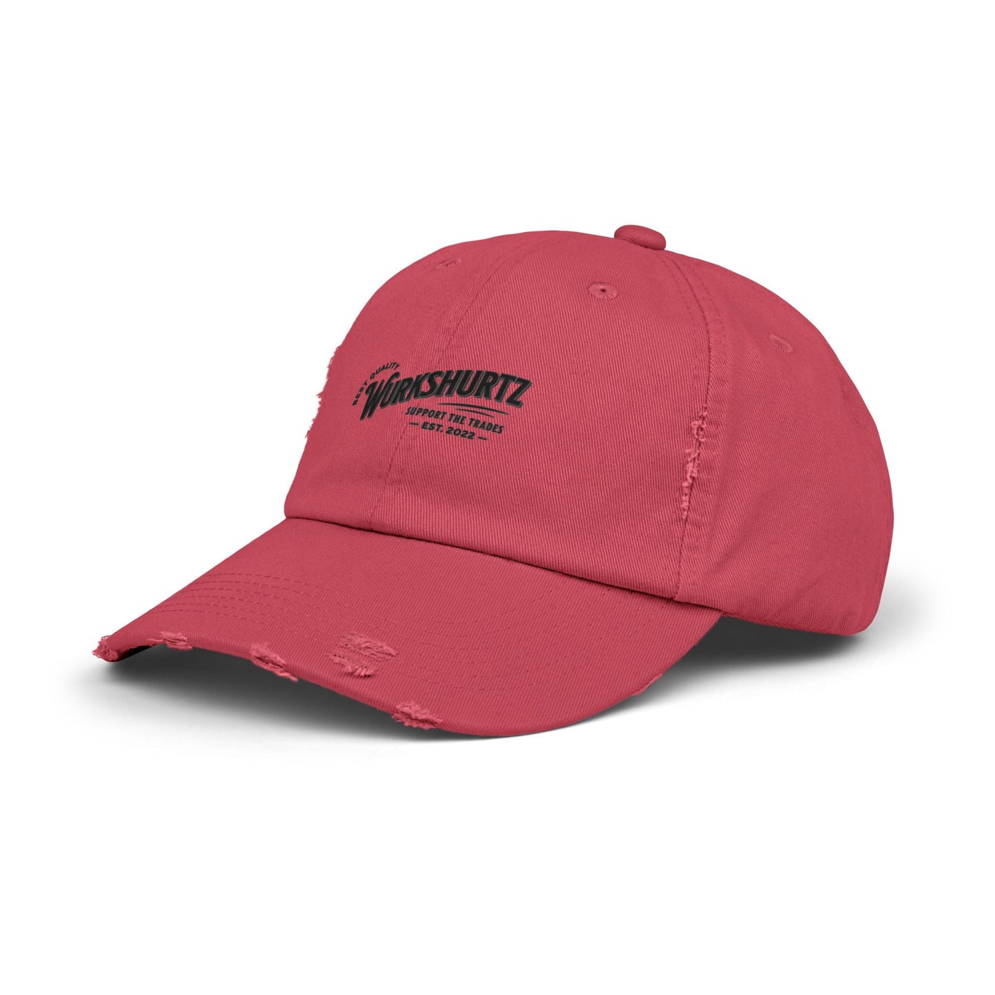 Printify Hats WurkShurtz Distressed Ball Cap