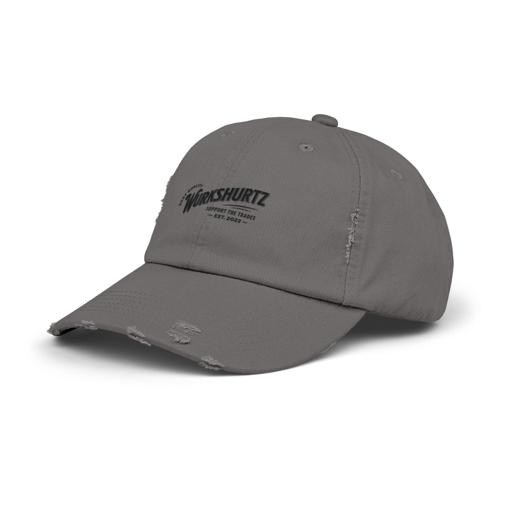 Printify Hats WurkShurtz Distressed Ball Cap