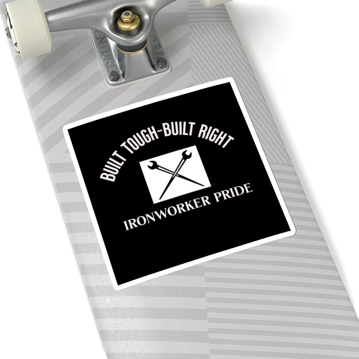 Printify Paper products Built Tough-Built Right Vinyl Sticker