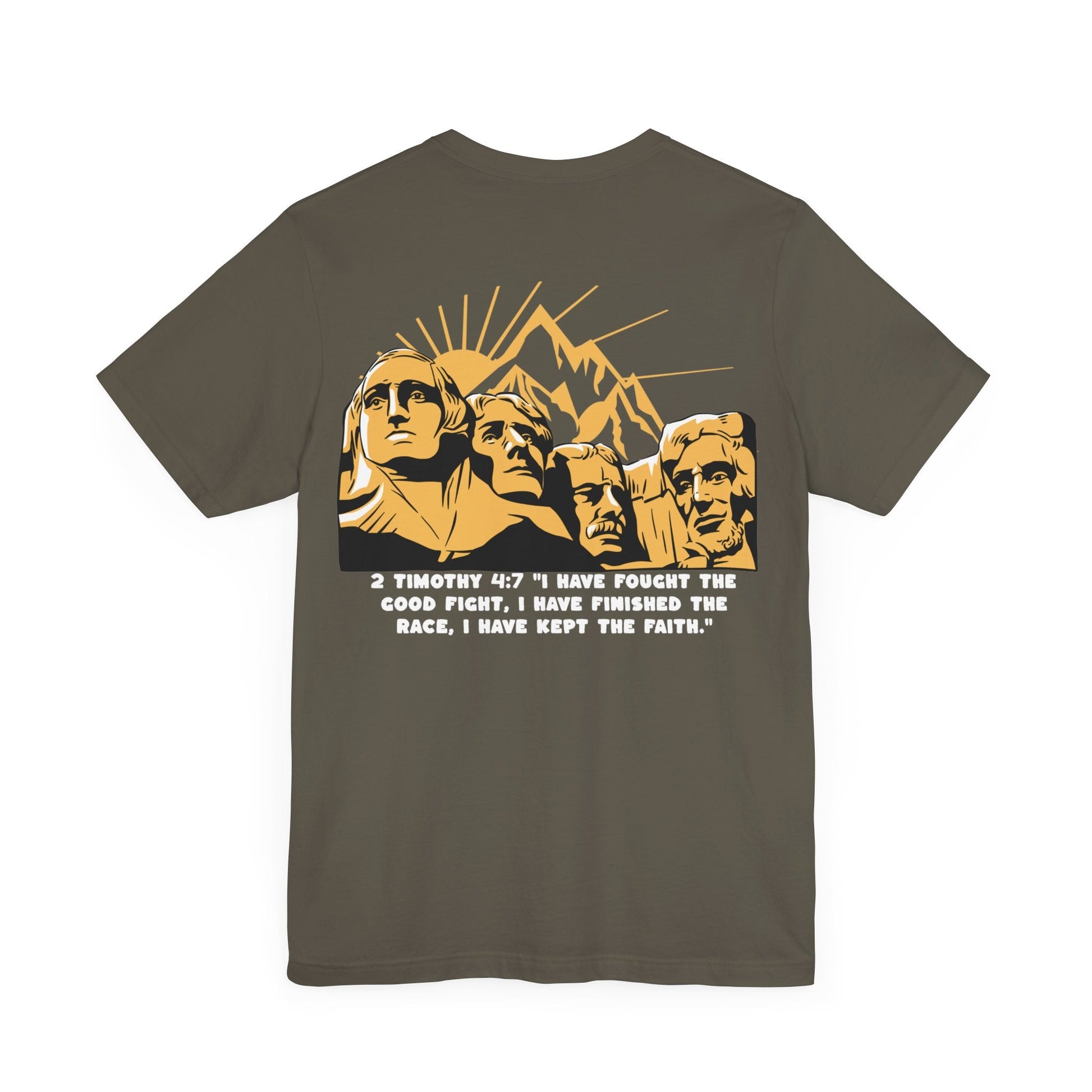 Printify T-Shirt Army / S 2 Timothy 4:7 Construction T-shirt