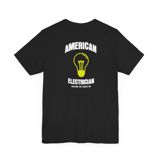 Printify T-Shirt Black / S American Electrician T-shirt