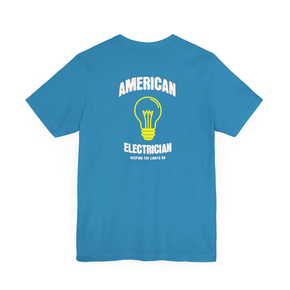 Printify T-Shirt Aqua / S American Electrician T-shirt