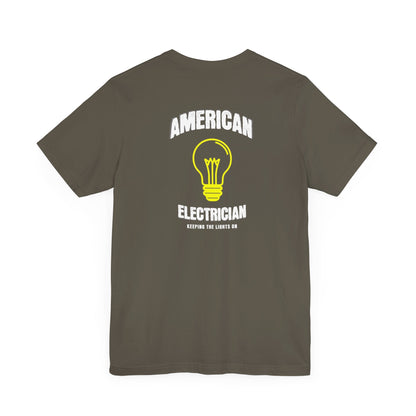 Printify T-Shirt Army / S American Electrician T-shirt