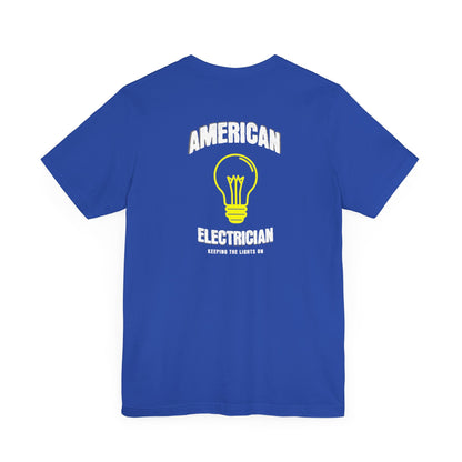 Printify T-Shirt True Royal / S American Electrician T-shirt