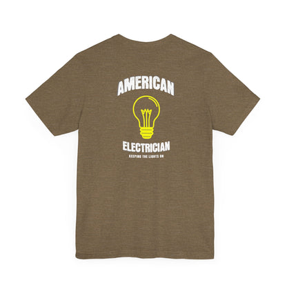 Printify T-Shirt Heather Olive / S American Electrician T-shirt