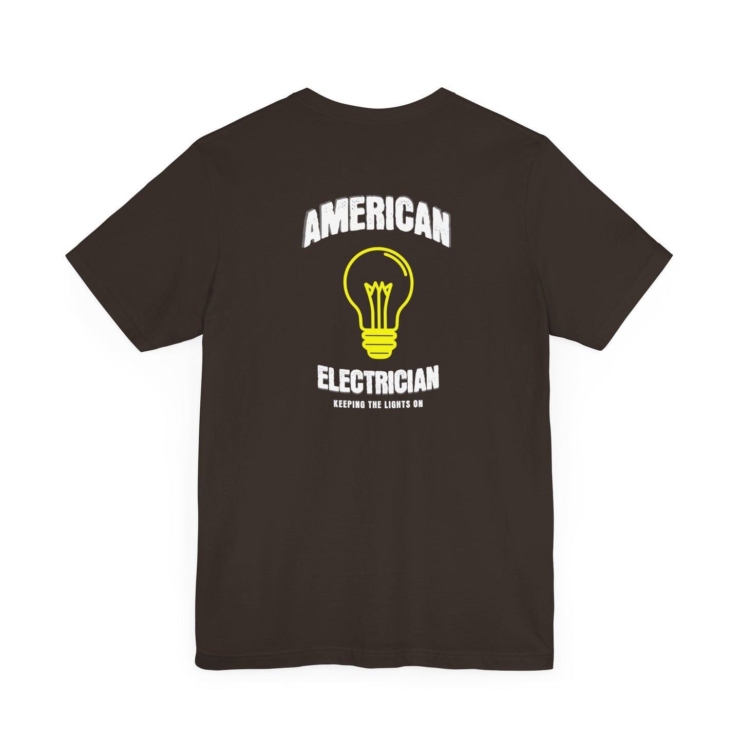 Printify T-Shirt Brown / S American Electrician T-shirt