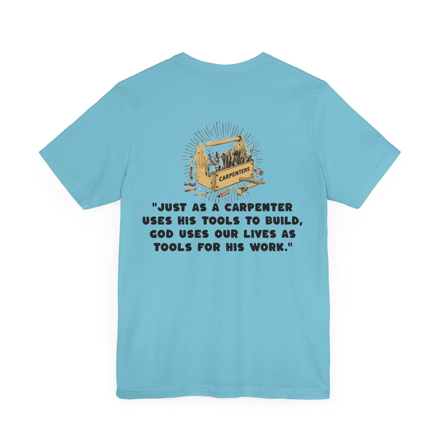 Printify T-Shirt Turquoise / S Carpenter Tool Box