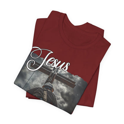 Printify T-Shirt From the Ground Up - God Guides Our Hands Ironworker Tee