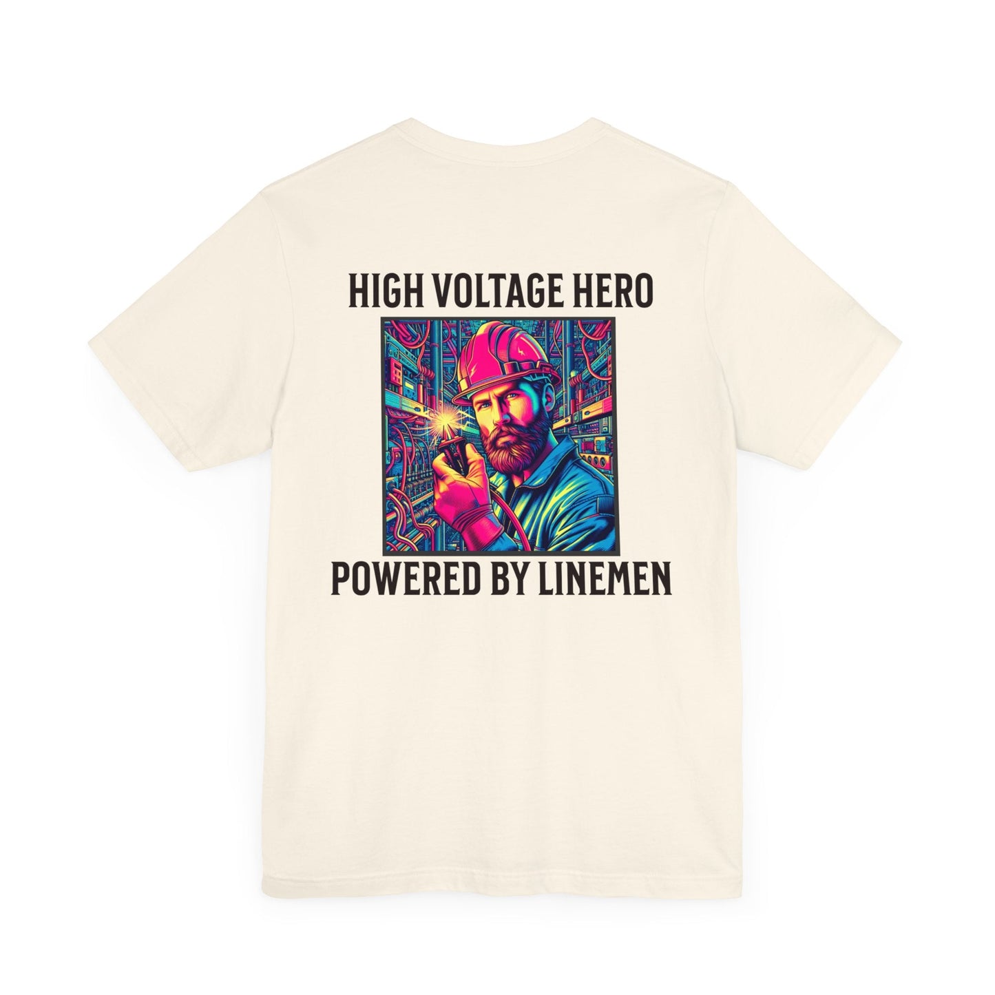 Printify T-Shirt Natural / S High Voltage Hero T-shirt