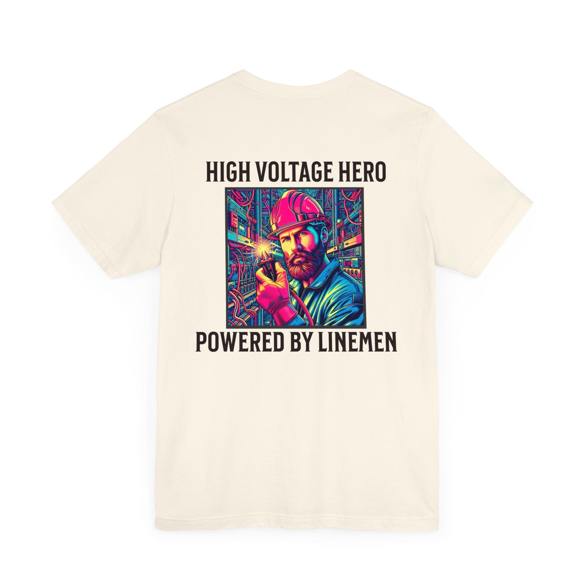 Printify T-Shirt Natural / S High Voltage Hero T-shirt