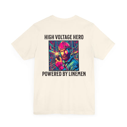 Printify T-Shirt Natural / S High Voltage Hero T-shirt