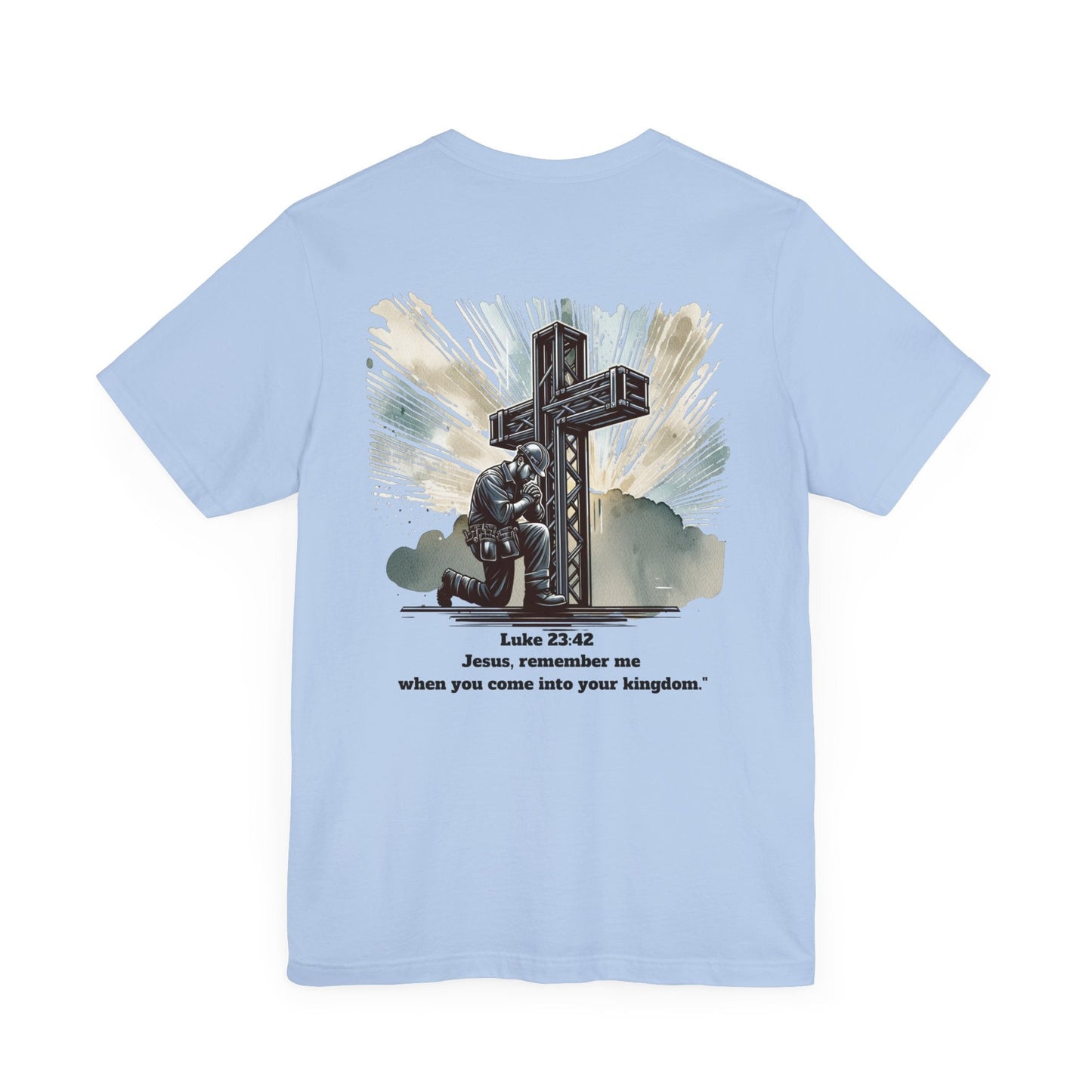 Printify T-Shirt Baby Blue / S Ironworker Prayers