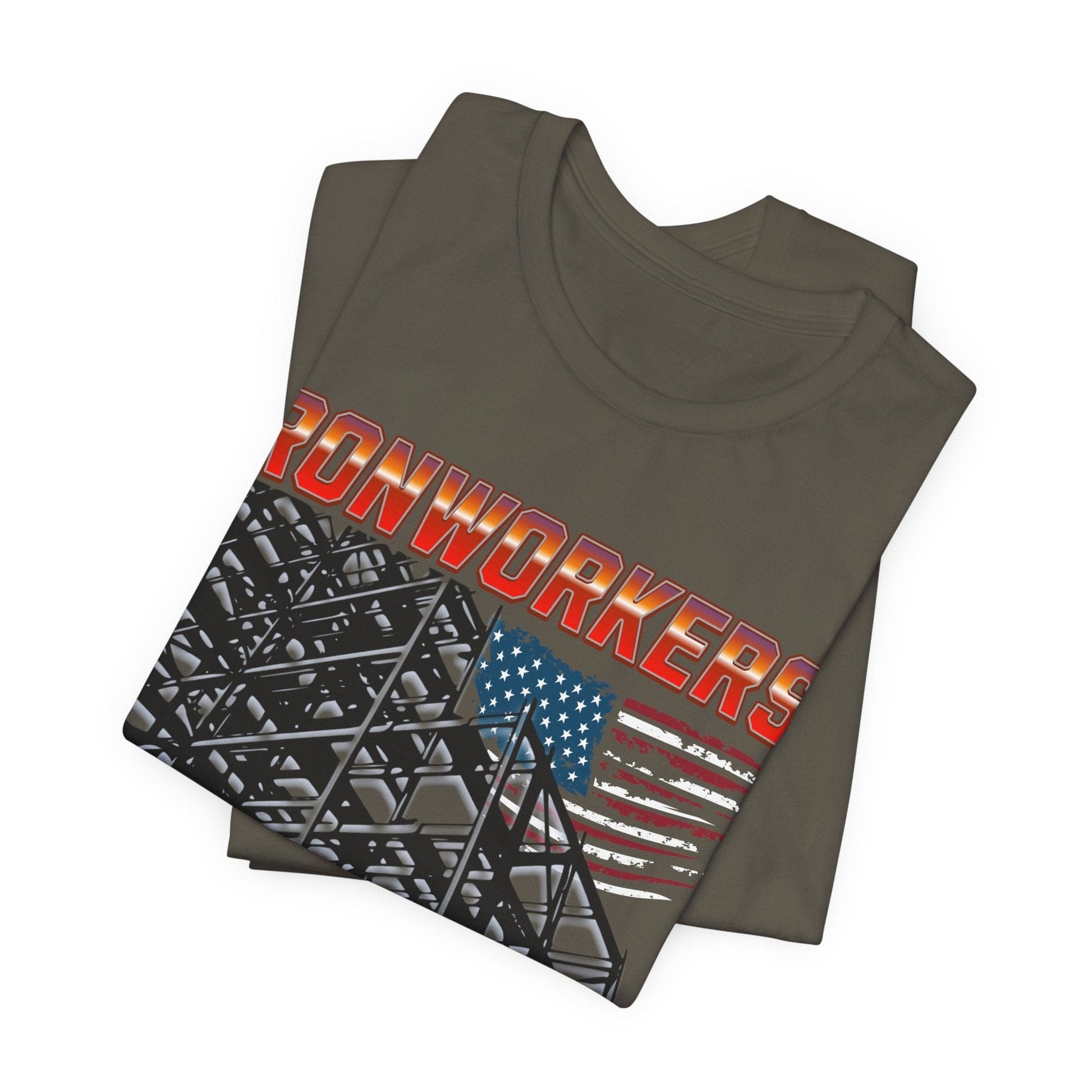 Printify T-Shirt Ironworkers - Because Even Architects Need Superheros Tee