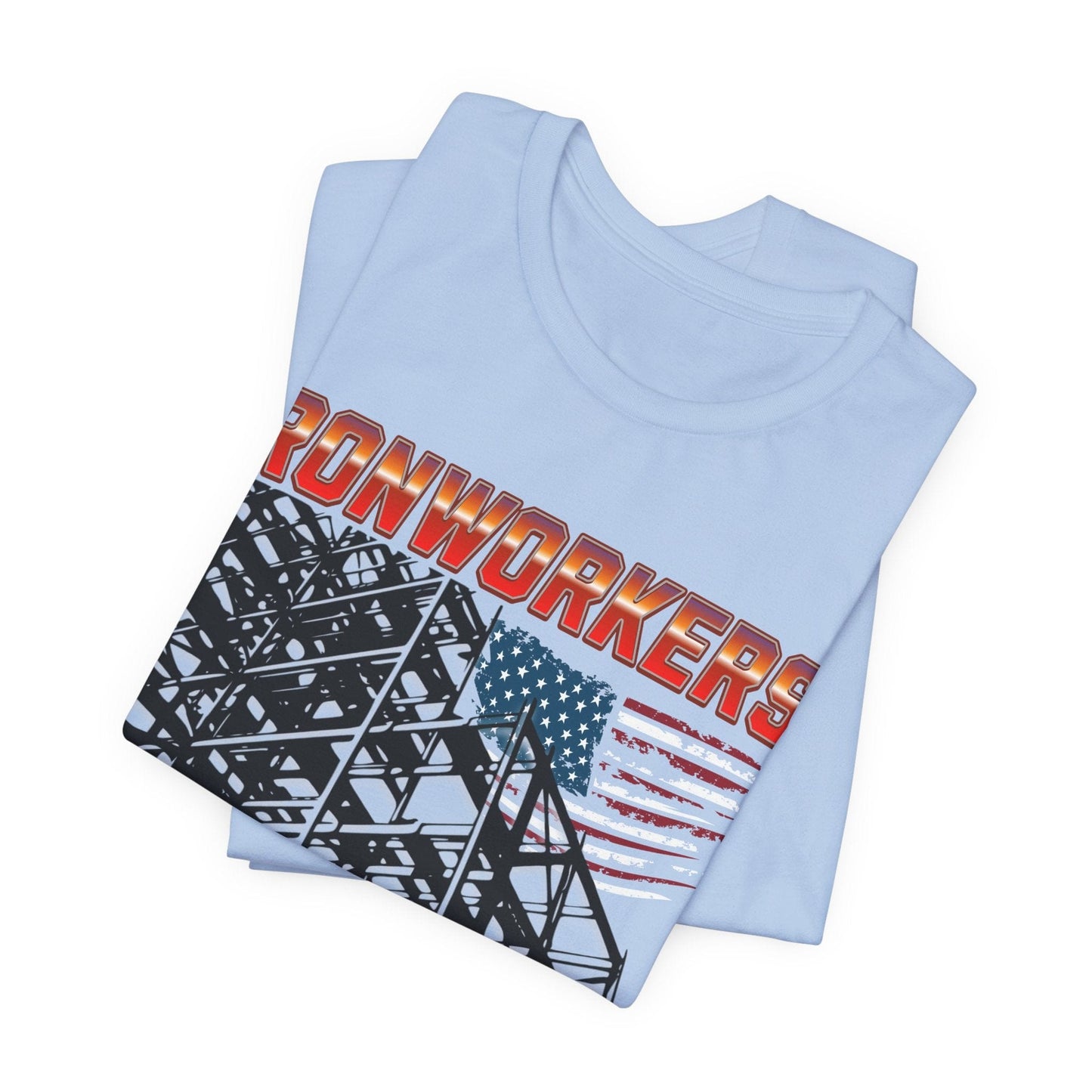 Printify T-Shirt Ironworkers - Because Even Architects Need Superheros Tee