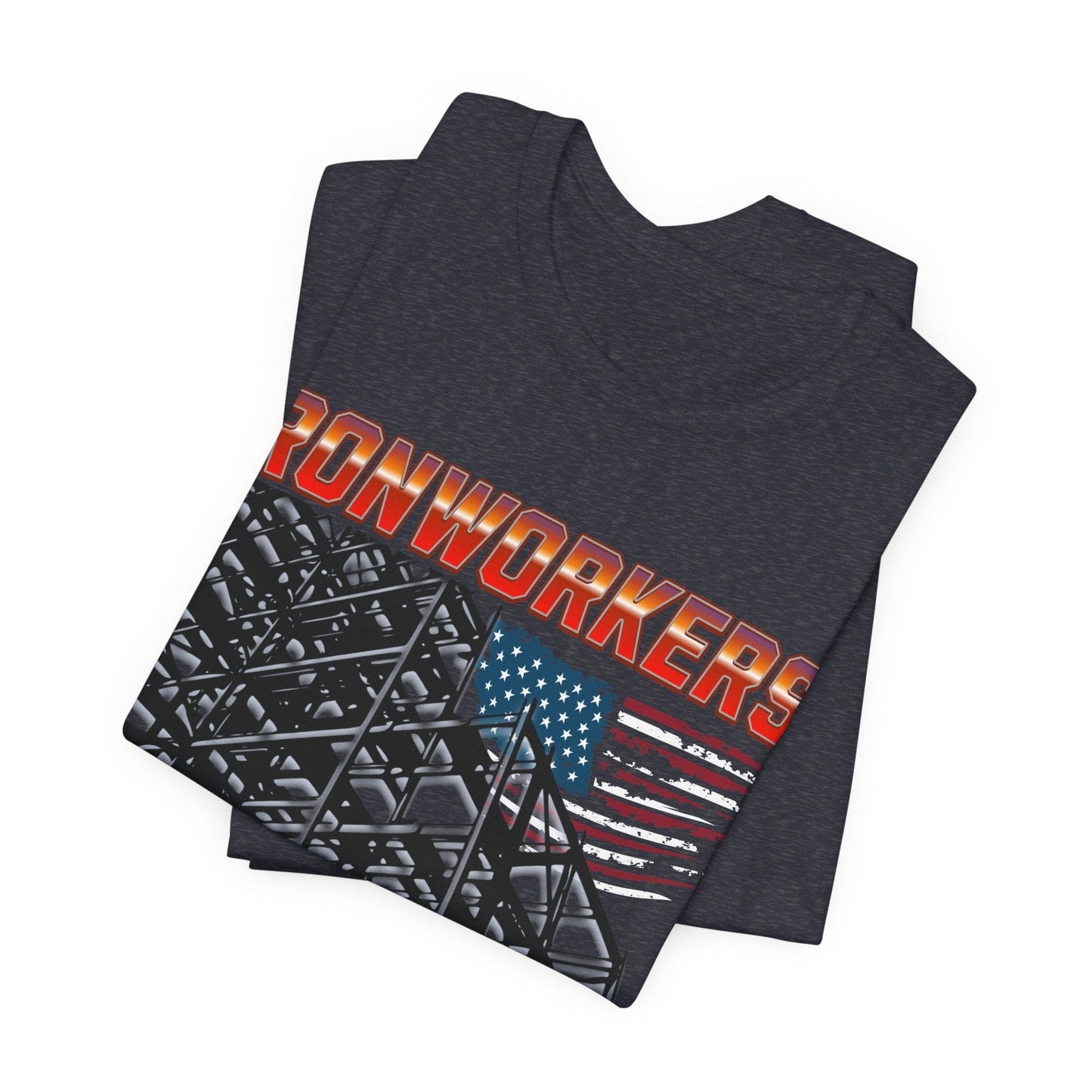 Printify T-Shirt Ironworkers - Because Even Architects Need Superheros Tee