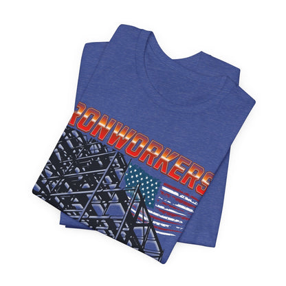 Printify T-Shirt Ironworkers - Because Even Architects Need Superheros Tee