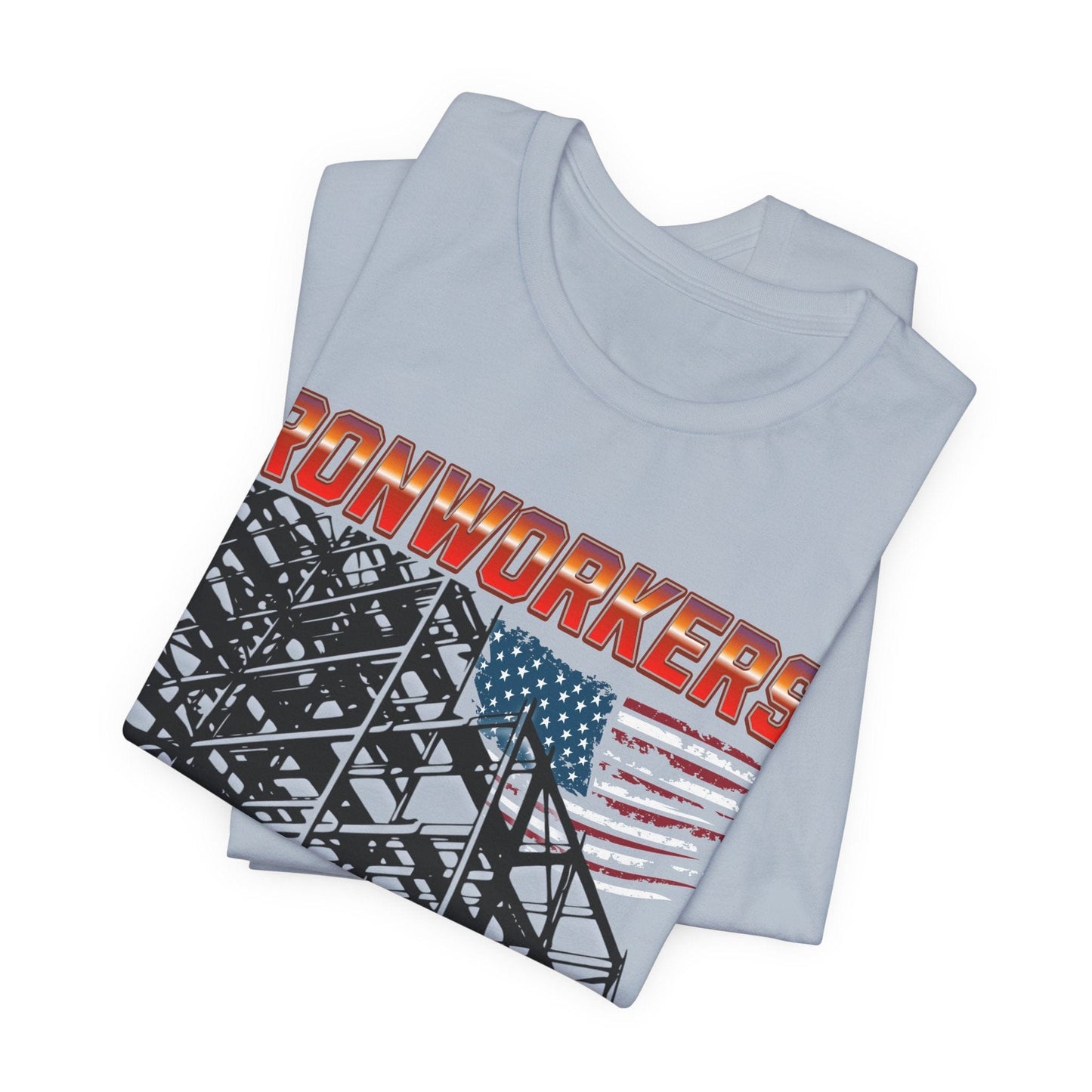 Printify T-Shirt Ironworkers - Because Even Architects Need Superheros Tee