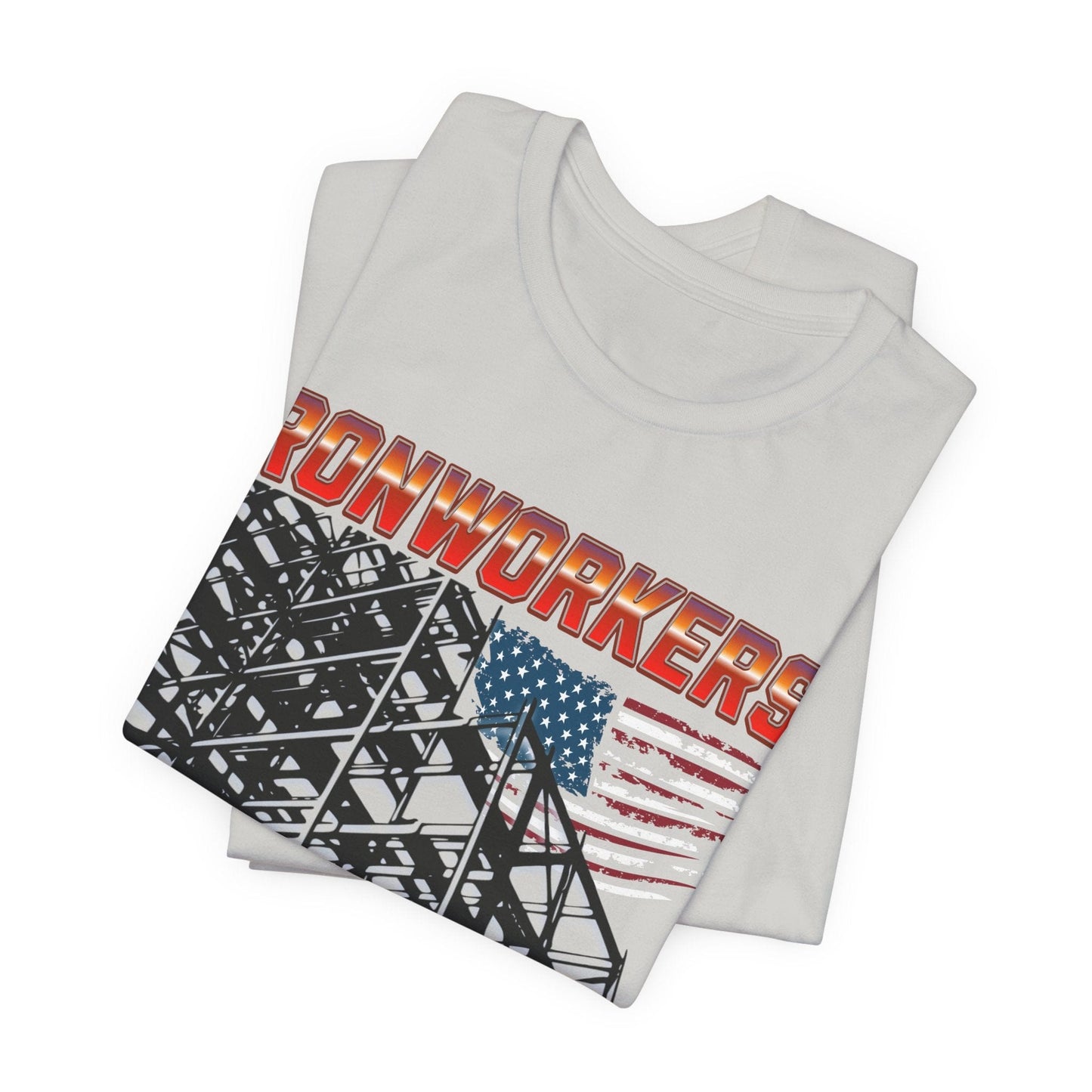 Printify T-Shirt Ironworkers - Because Even Architects Need Superheros Tee