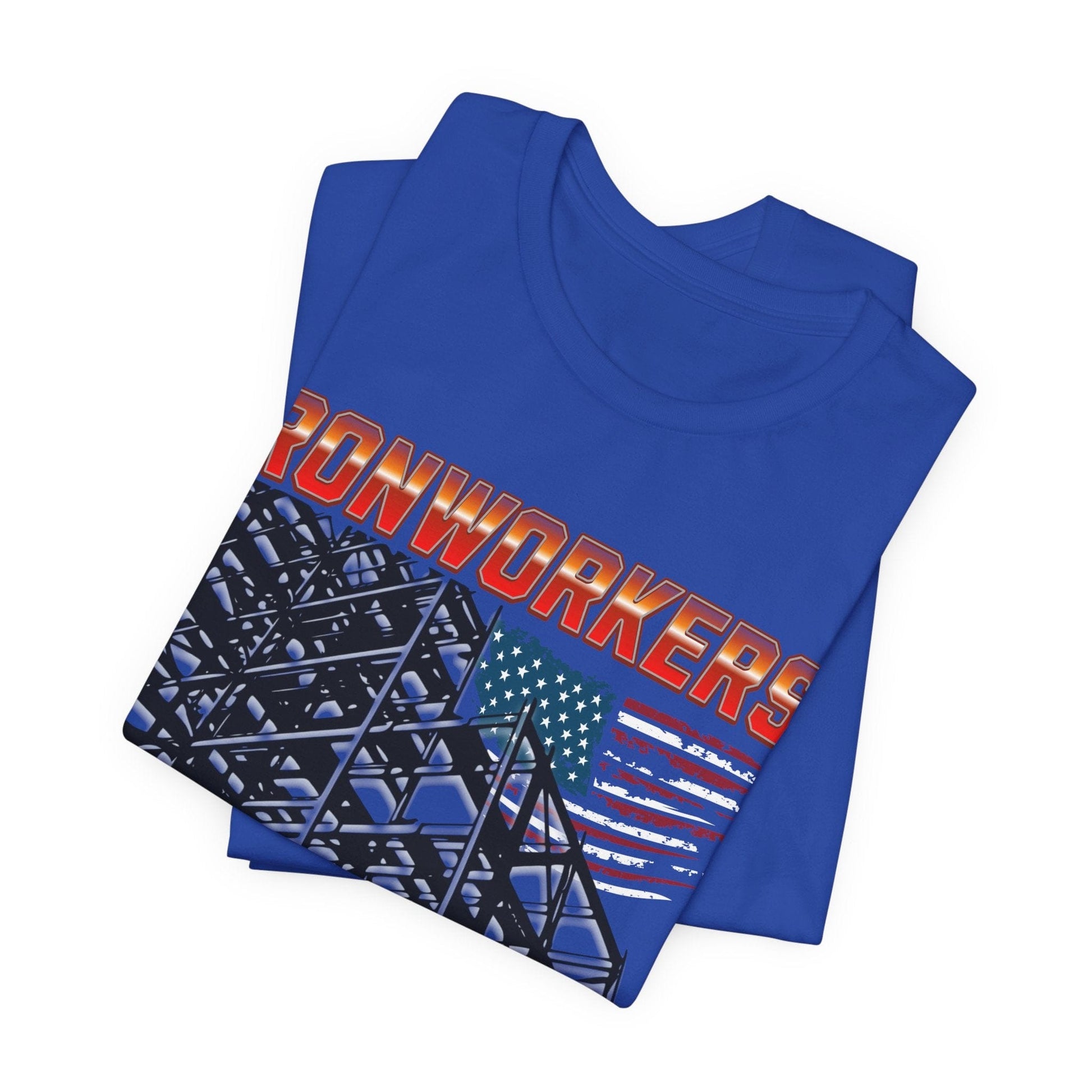 Printify T-Shirt Ironworkers - Because Even Architects Need Superheros Tee