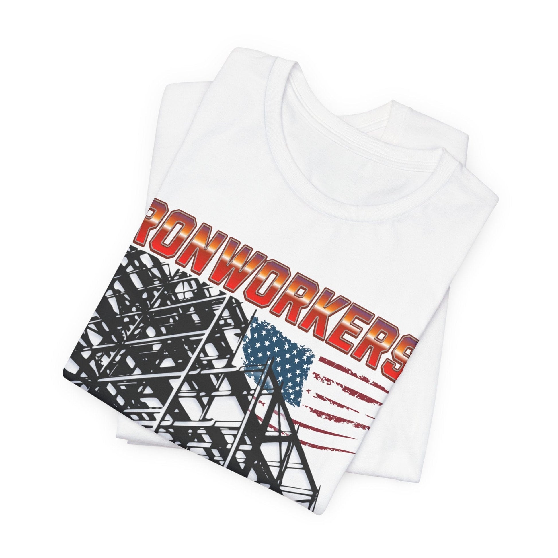 Printify T-Shirt Ironworkers - Because Even Architects Need Superheros Tee