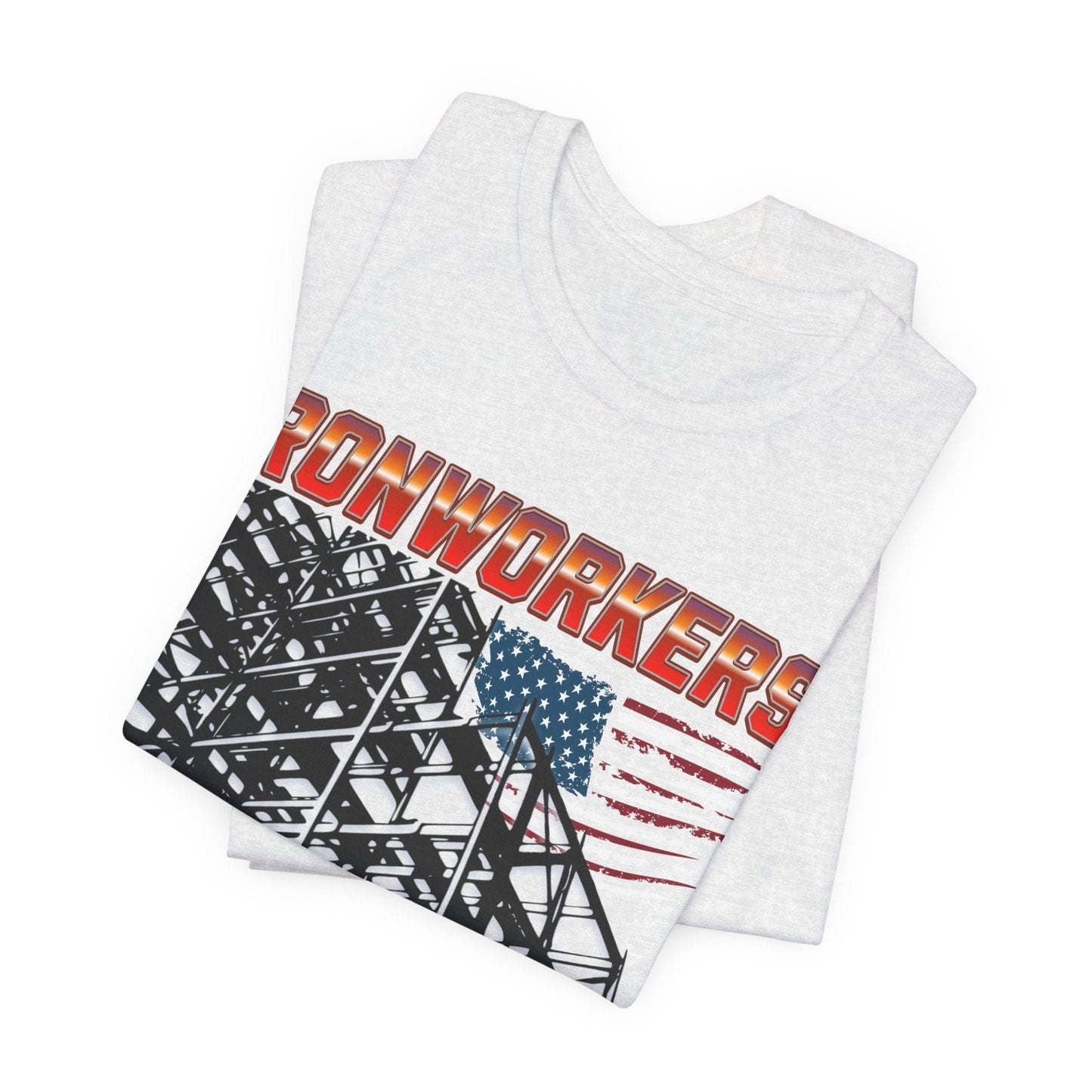 Printify T-Shirt Ironworkers - Because Even Architects Need Superheros Tee