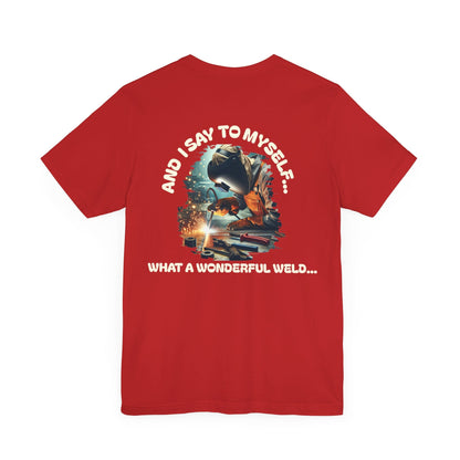 Printify T-Shirt Red / S The Welder