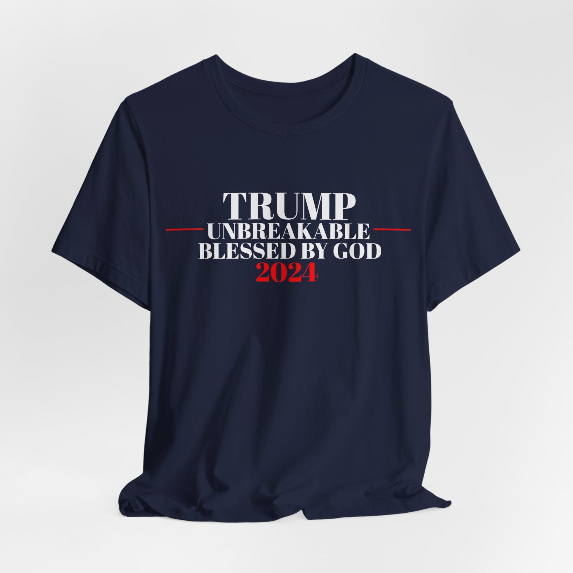 Printify T-Shirt Navy / S Trump 2024....Unbreakable